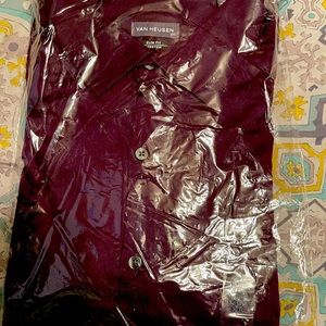 Brand new new burgundy dress shirt